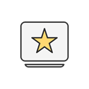 star, Top, Facebook, Best Black icon