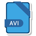 paper, File, Format, Extension, Avi CornflowerBlue icon