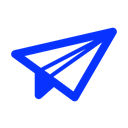 Delivery, airplane, Email, paper, mail, send, sent Black icon