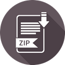 Extensiom, Zip, File, file format DarkSlateGray icon