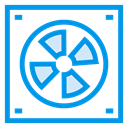 Server, Database, professional, Air, Blower, hardware, Accessories DodgerBlue icon