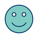 Face, happy, smiley, Emoticon MediumAquamarine icon