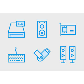 Computer Hardware Cute Style vol 2 icon packages
