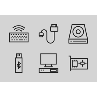 Computer Hardware Line vol 1 icon packages