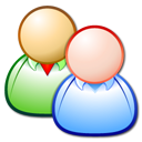 friends, persons, group, people, forum, Users, Client Black icon