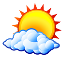 weather, sun, Cloud Black icon