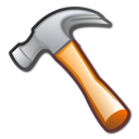 package, Development, tool, hammer Black icon