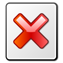 x, File, Broken WhiteSmoke icon