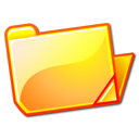 yellow, open, Folder SandyBrown icon