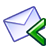reply, mail DarkSlateBlue icon