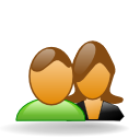 group, friends, male, Users, people, Female, forum SaddleBrown icon