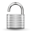 Unlock, security LightGray icon