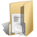music, Folder BurlyWood icon