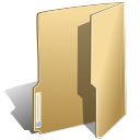 Folder, open BurlyWood icon