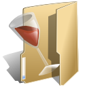 Folder, wine, Alcohol DarkKhaki icon