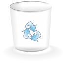 Empty-alt, trashcan DarkGray icon