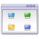 user interface, window, Folders WhiteSmoke icon