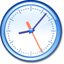 Clock AliceBlue icon