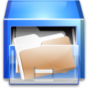 Drawer, file-manager CornflowerBlue icon