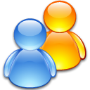group, Users, friends, people CornflowerBlue icon