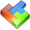Computer game, tetris CornflowerBlue icon