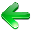 Arrow, green LimeGreen icon