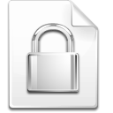 File, password, Lock, secure WhiteSmoke icon