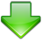 download, update, Down, green, Arrow YellowGreen icon