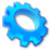 Gear DeepSkyBlue icon