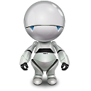 Automator, robot, marvin WhiteSmoke icon