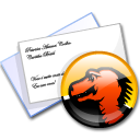 mozilla, mail Black icon