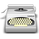 typewriter, wordprocessing DarkGray icon