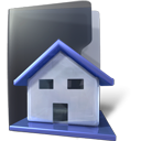 Folder, house, Home DarkSlateGray icon