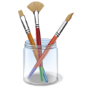 Color, paint, Design, Draw, Drawing, Brush Black icon
