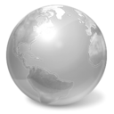 world, earth, internet DarkGray icon