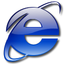 Browser, internet explorer Black icon