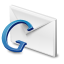 Blue, google, gmail Gainsboro icon