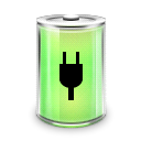 plugged, Battery Black icon