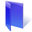Folder, open, Blue MediumBlue icon