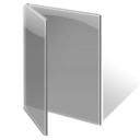 Folder, gray, open Gray icon