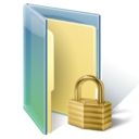 locked folder, Hacker Black icon