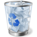 recycle bin LightSteelBlue icon