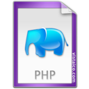 script, Source, Code, Php Snow icon