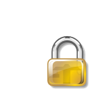 secure, Lock, password Goldenrod icon