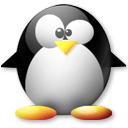 Animal, Penguin, tux, bird Black icon