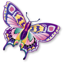 papillon, Animal, Staroffice, butterfly, summerbird Black icon