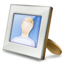 Personal, user, frame, image, photo Gainsboro icon