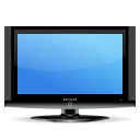 Tv, television, Flat screen, hdtv, lcd CornflowerBlue icon