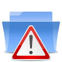 Folder, important, auto, Alert CornflowerBlue icon