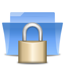 Folder, locked CornflowerBlue icon